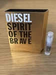 DIESEL SPIRIT OF THE BRAVE 1.2ml EDT SAMPLE SPRAY TRAVEL EAU