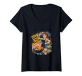 Womens Grillmaster Chef Outdoor & BBQ Master Barbecue Grill Master V-Neck T-Shirt