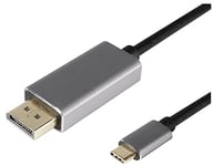 Pro Signal Câble adaptateur USB-C mâle vers DisplayPort mâle 4K, 1 m, noir