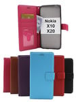 New Standcase Wallet Nokia X10 / Nokia X20 (Brun)