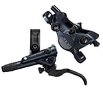 Shimano SLX BR-M7100/BL-M7100 SLX bled brake lever/post mount calliper, rear left, Grey