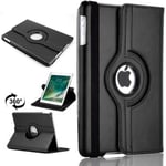 PU Leather Rotate Stand Case Cover For Apple iPad 10.2 2019/2020 8th/7th Gen A2428 A2429 (Black)