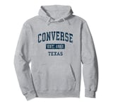 Converse Texas TX Vintage Sports Design Navy Print Pullover Hoodie