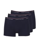 Tommy Hilfiger Mens Boxers - Blue Cotton - Size Small