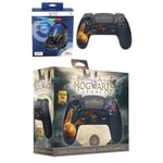 Manette PS4 Bluetooth Harry Potter Hogwarts Legacy Vivet Doré Lumineuse 3.5 JACK + Casque PRO-UC40 PS4-PS5 PLAYSTATION