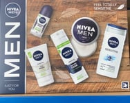 Nivea Men Complete Feel Totally Sensitive Gift set Set 5 pc Full Size Products