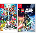 Super Smash Bros - Ultimate (Nintendo Switch) + LEGO Star Wars: The Skywalker Saga Classic Character Edition (Amazon.co.uk Exclusive) (Nintendo Switch)