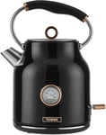 Tower Bottega T10020 Rapid Boil Traditional Kettle with Temperature Black 