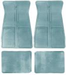 OER CM65103 gummimattor med GM loggaSet of 4 Light Blue