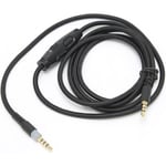 Câble de casque Câble casque 3,5 mm mâle à mâle Câble audio avec contrôle du volume pour HyperX Cloud -WOH