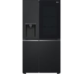 LG InstaView GSGV81EPLD American-Style Smart Fridge Freezer - Matte Black, Black,Silver/Grey