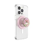 PopSockets Phone Grip Compatible with MagSafe, Phone Holder, Wireless Charging Compatible, Enamel - Water Lily