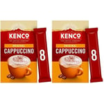 Coffee Multipack of 2x Kenco Cappuccino Instant Coffee Sachets 8 per pack - K...