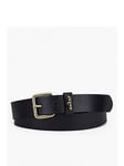 Levi's Calypso Leather Belt - Black, Black, Size 90, Women