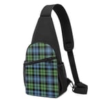 PGTry Ancient Campbell Tartan Sling bag, Lightweight shoulder Backpack chest pack crossbody Bags Travel Hiking Daypacks for Men Women