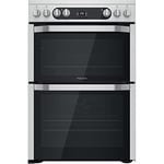 Hotpoint 60cm Double Oven Electric Cooker - Stainless Steel