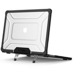 MacBook Air 13" M2 / M3 / M4 (2022 - 2025) Tech-Protect SmartShell Pro Skal - Svart / Genomskinlig