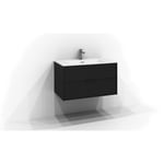Tvättställsskåp Svedbergs Epos 2x80 lådor Relief