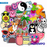 50pcs Fashion Lovely Fresh Style Kawaii Anime Stickers for Children Kids Mobile Phone Laptop Luggage Case Cute Cartoon Stickers