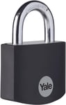Yale YE3B/38/119/1/BK - Black Aluminium Padlock (38 mm) - Indoor Lock for Locke