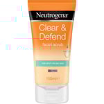 Neutrogena Clear & Defend Facial Scrub Ansiktsskrubb 150 ml