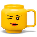 Room Copenhagen-LEGO Ceramic Mug Small Boy Krus Gult, L