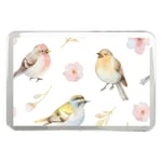 Pretty Watercolor Small Bird Classic Fridge Magnet - Retro Birds Cool Gift #8181