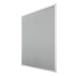 ECD-Germany Vit myggnät 80 x 100 cm fönster insekt aluminiumram