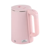 (Pink)2.3L Electric Kettle Stainless Steel Double Layer Anti Sclading Automat UK