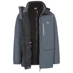 Trespass Edgewater II Mens 3 in 1 Jacket Waterproof Longer Length Rain Coat