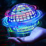Flygande boll, 2023 uppgraderad flygande boll-leksak, handkontrollerad boomerang hoverboll, flygande spinner med oändliga tricks, julklapp till barn Blå