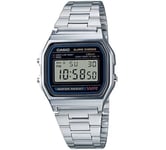 CASIO Men's Watch A-158W Digital Silver Alarm Micro Light - NEW - Warranty