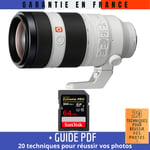 Sony FE 100-400mm f/4.5-5.6 GM OSS + 1 SanDisk 64GB UHS-II 300 MB/s + Guide PDF 20 techniques pour réussir vos photos