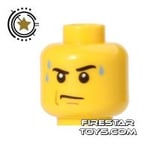 LEGO Minifigure Head Frown with Sweat Drops