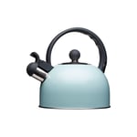 Living Nostalgia Traditional Whistling Kettle, 1.3 Litre, Vintage Blue, Display Boxed