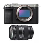 Sony A7C II Digital Camera- Silver + Sigma 28-70mm f2.8 DG DN Contemporary Lens Sony E Bundle