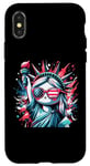 Coque pour iPhone X/XS Statue of Liberty Cute NYC New York City Manhattan Women