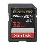 Sandisk MicroSDXC Extreme Pro 32 GB 100MB/s minnekort