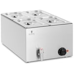 Royal Catering Bain marie - 600 W 4 GN 1/4 Trykk