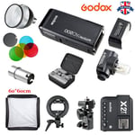 UK Godox 2.4 TTL HSS AD200 Flash+X2T-S Trigger+color filter+softbox Kit For Sony