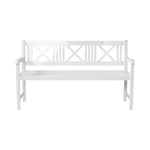 Cinas - Rosenborg Trädgårdsbänk 3 personer 150x59 cm Vit
