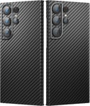 Memumi Real Aramid Fiber Case for Samsung Galaxy S23 Ultra, Sturdy Durable Arami