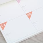 100 Day Countdown Calendar Daily Planner Learning Schedule Perio Pink
