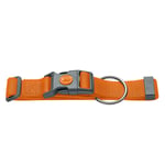 HUNTER London Halsbånd, orange - Vario Plus str L-XL: 39-64 cm halsomfang, B 25 mm