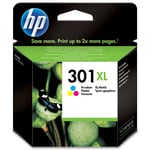 Genuine HP 301XL, High Capacity Tri-Colour Ink Cartridge, CH564, CH564EE
