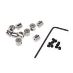 10 st/ set Pin Keeper Pin Backs Brosch Pin Låsstift Baksida med skiftnyckel verktyg