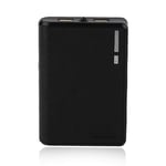 Large Capacity 10400MAH Portable Size 4 * 18650 Battery External Power Bank Mobile Phone Battery Charger Suitable For iPhone (black)