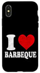 Coque pour iPhone X/XS I Love Barbeque Vintage