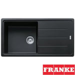 Franke Basis 1.0 Bowl Granite Onyx Black Kitchen Sink & Waste