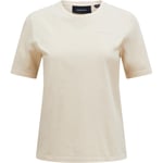 Peak Performance Womens Original Small Logo Tee (Beige (SAND FOG) Small)